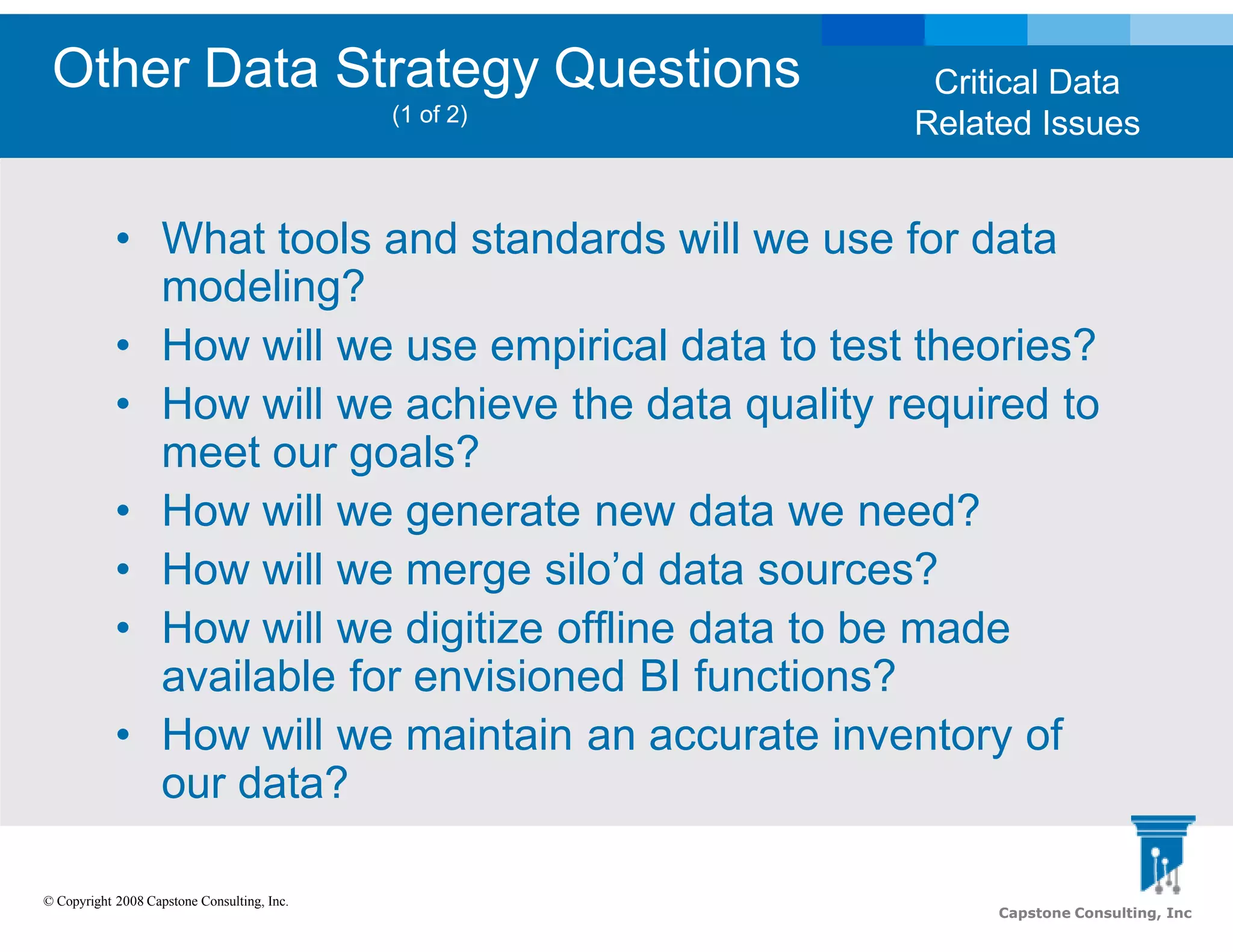 Data Strategy