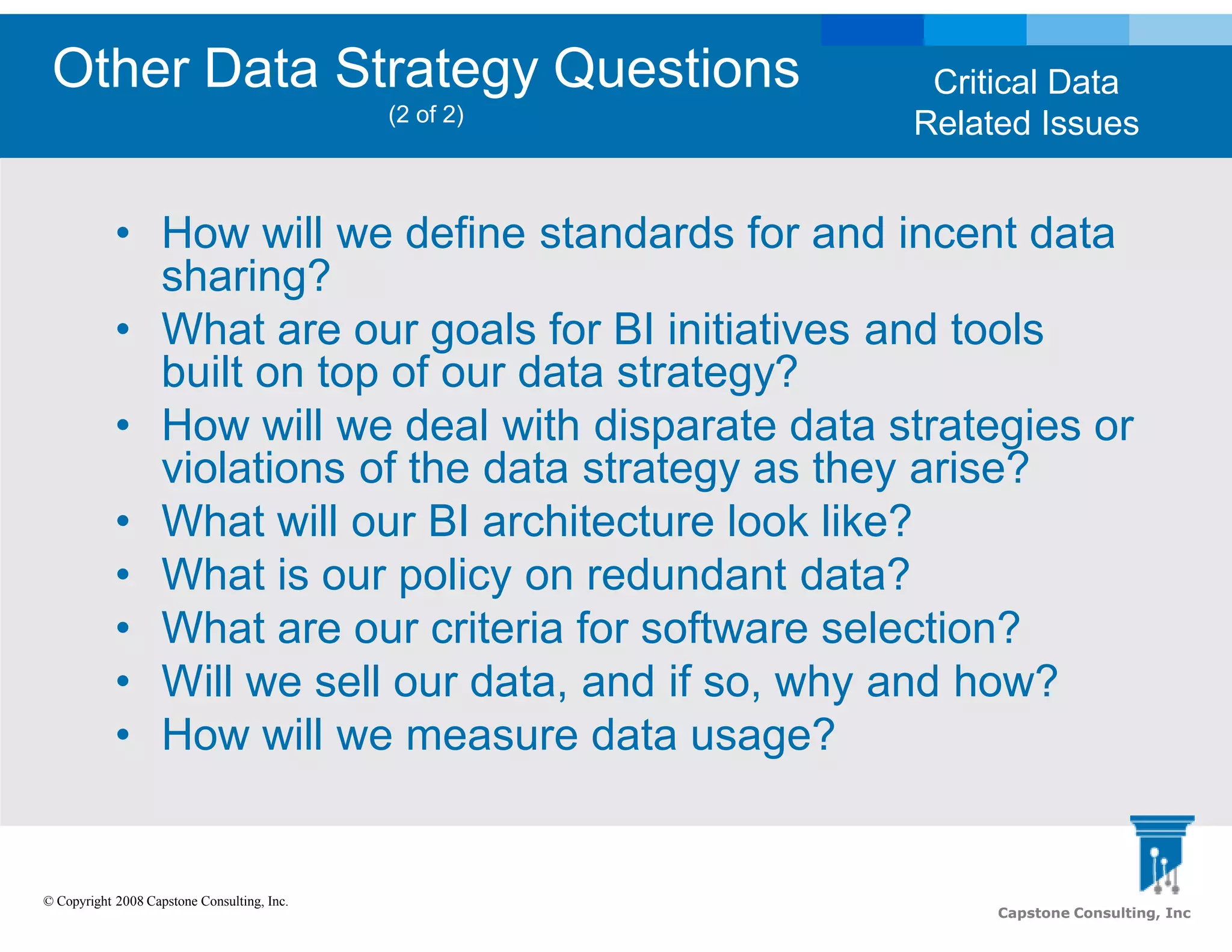 Data Strategy