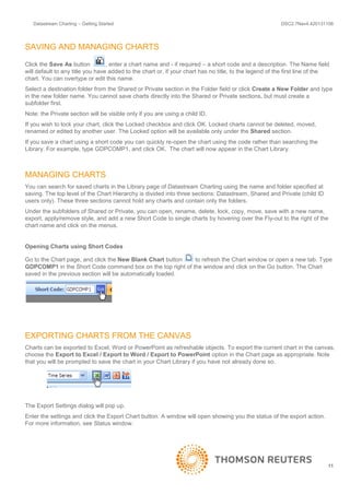 Datastream charting getting started | PDF