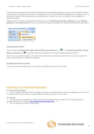 Datastream charting getting started | PDF