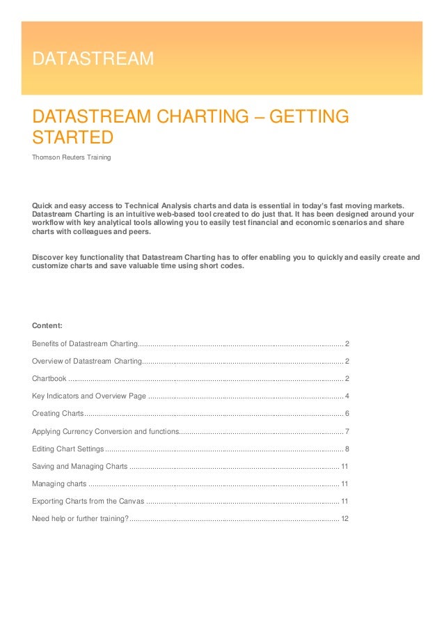 Datastream Charting
