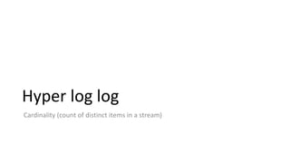 Hyperloglog Powerful Streaming Algorithm Data Streaming Algorithms | PDF
