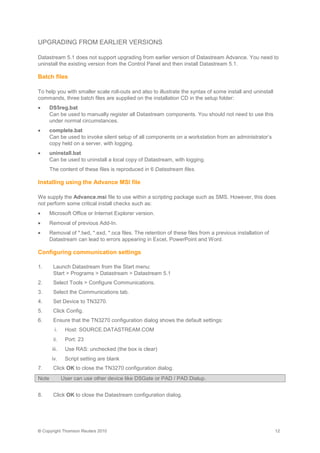 Datastream installation guide | PDF