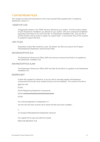Datastream installation guide | PDF