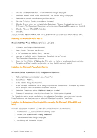 Datastream installation guide | PDF