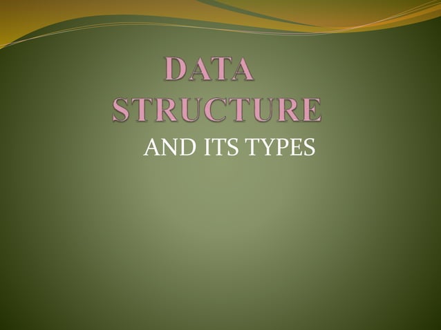 Data structure | PPT
