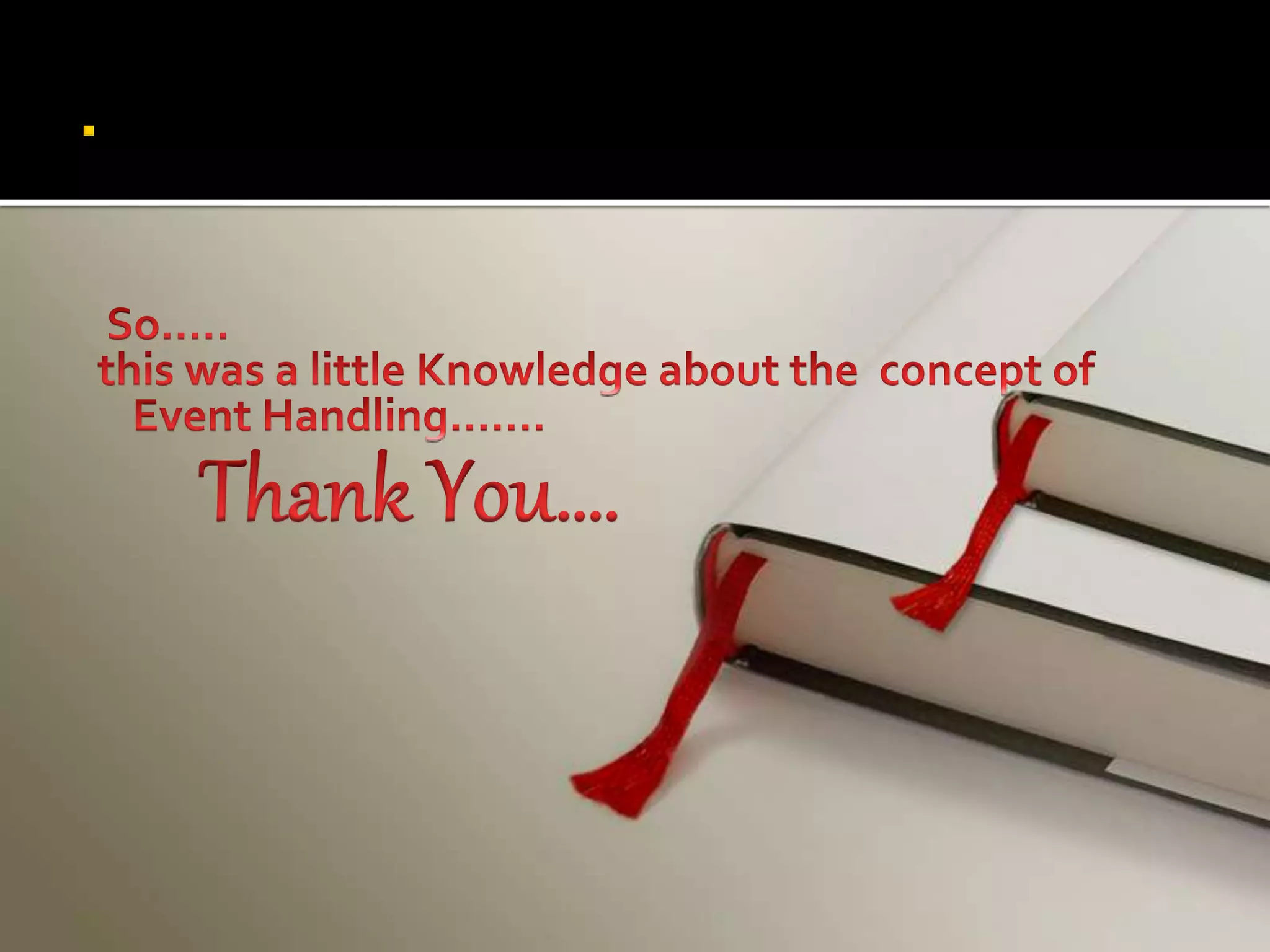 Event Handling in Java