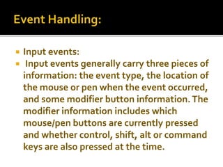 Event Handling in Java | PPTX | Programming Languages | Computing