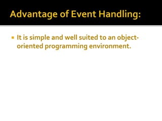Event Handling in Java | PPTX