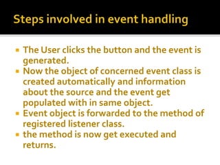 Event Handling in Java | PPT