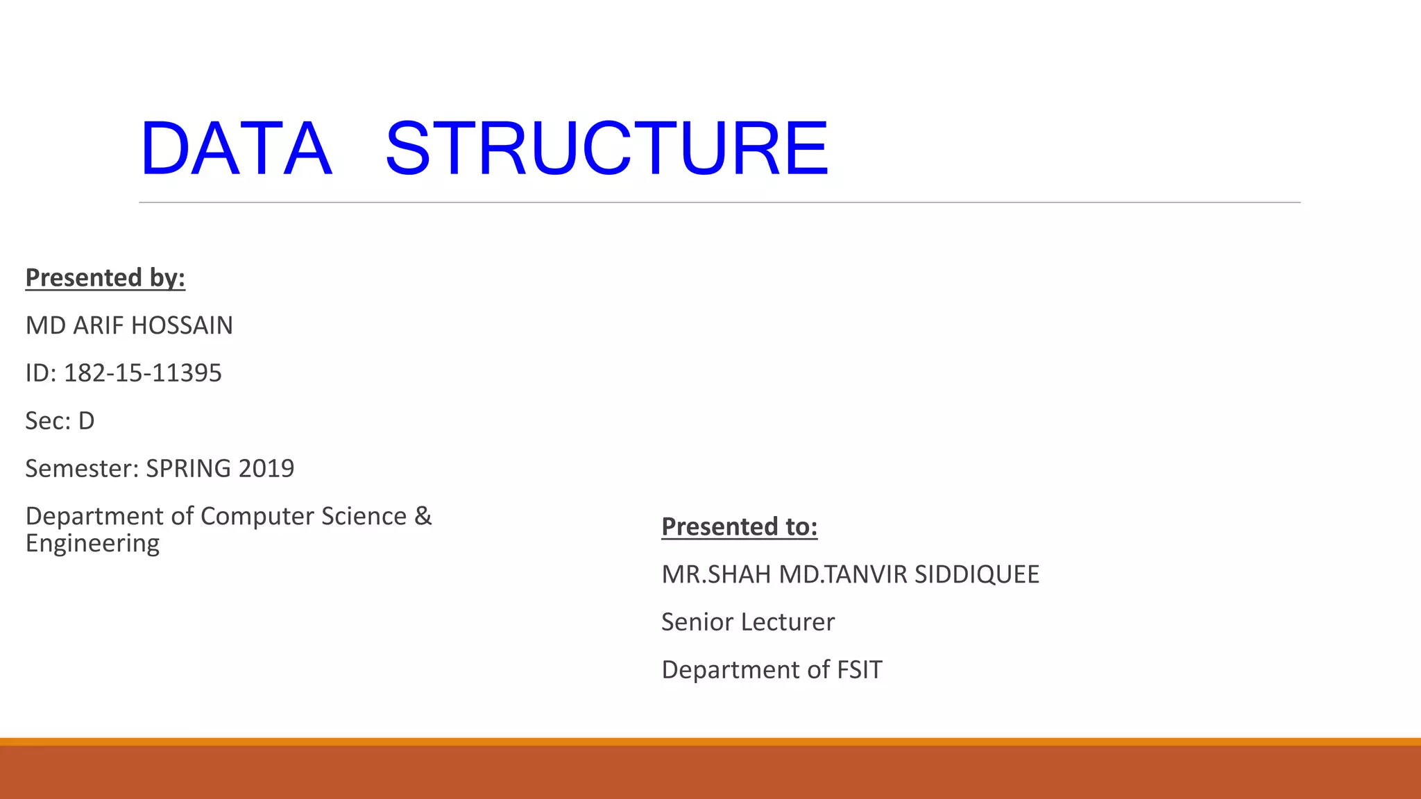 Data structure | PPT