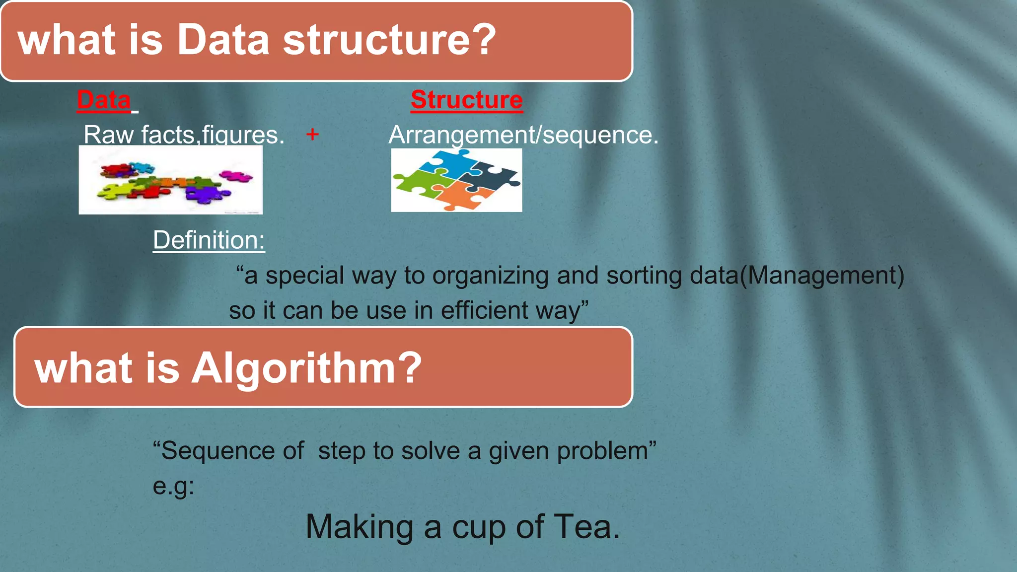 Data structure & Algorithm inro | PPT