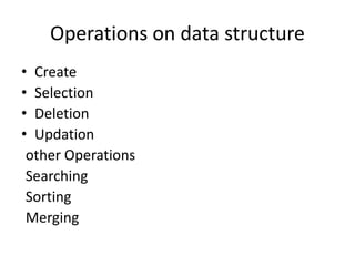Data structure