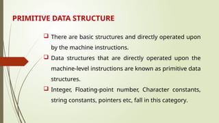 Data Structures - Primitives and Non-Primitives | PPTX | Databases ...