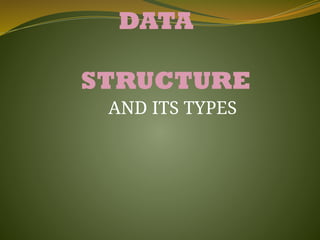 introduction to data structure and algorithms.pptx | Databases ...