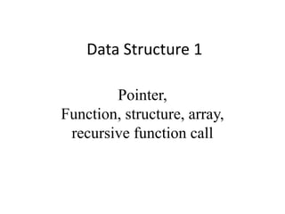 Data structure lecture 1 | PPT