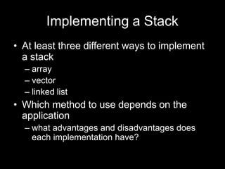 Data Structure - Stack.pptx | Programming Languages | Computing