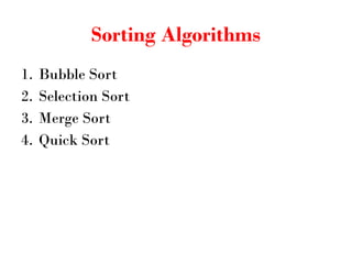 Comprehensive Guide to Sorting Algorithms and Stack Operations in ...