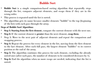 Comprehensive Guide to Sorting Algorithms and Stack Operations in ...