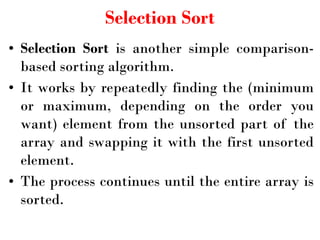Comprehensive Guide to Sorting Algorithms and Stack Operations in ...