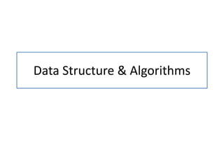 Introduction to Data structure & Algorithms - Sethuonline.com ...