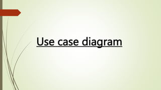 Use case diagram
 