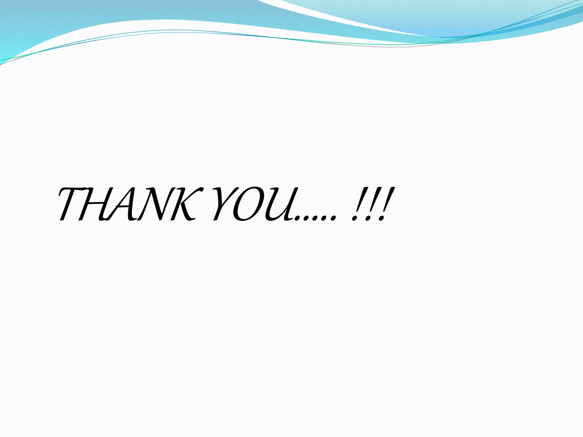 THANK YOU….. !!! 