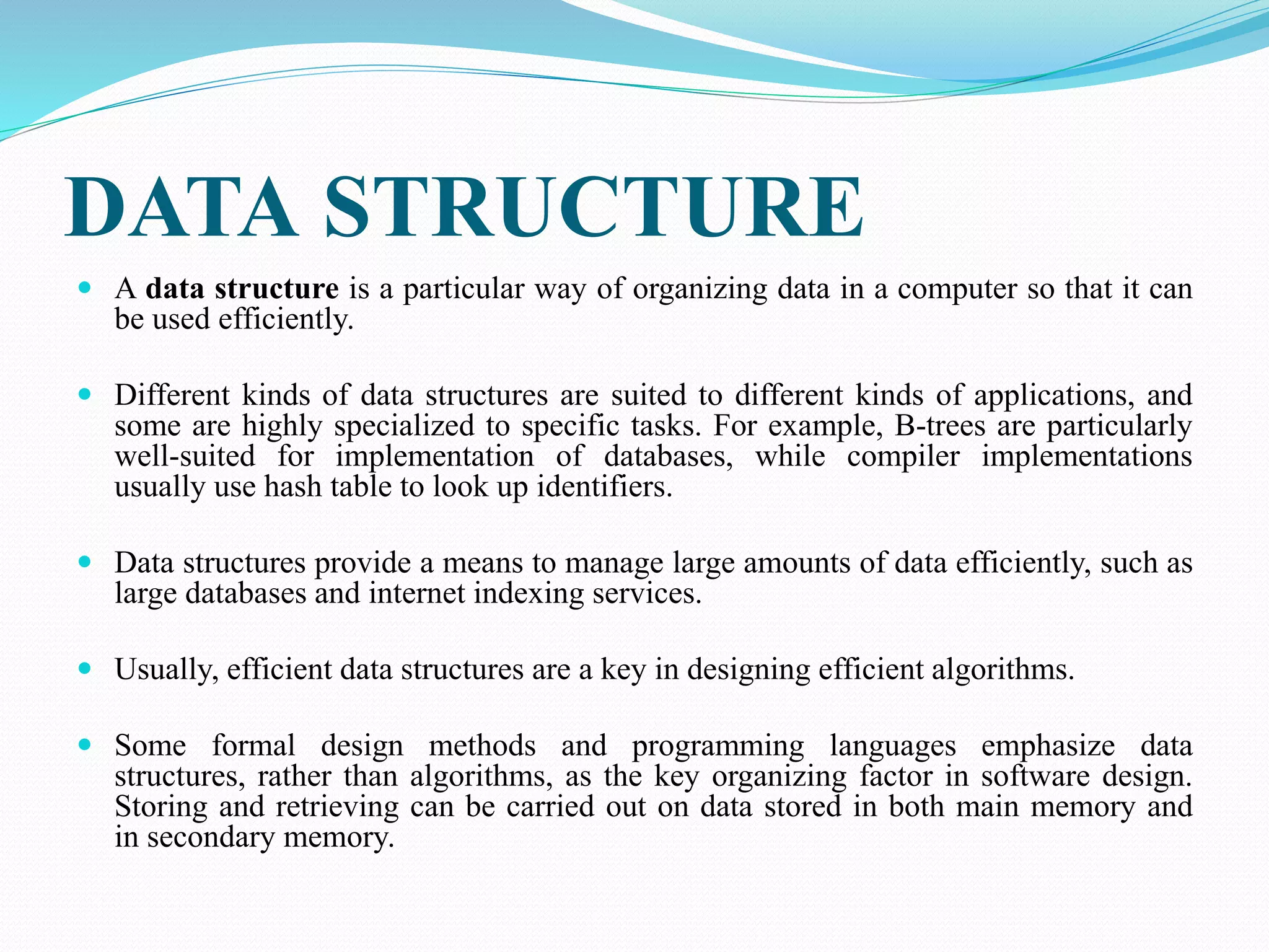 Data structure and algorithm | PPT