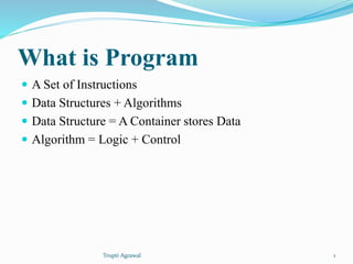 Data structure and algorithm | PPTX | Programming Languages | Computing