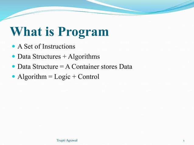Data structure and algorithm | PPT
