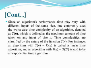 Data structure and algorithm | PPTX | Programming Languages | Computing