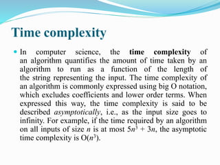 Data structure and algorithm | PPTX | Programming Languages | Computing