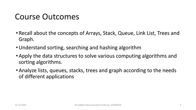 DATA STRUCTURE AND ALGORITHM for beginners | PDF