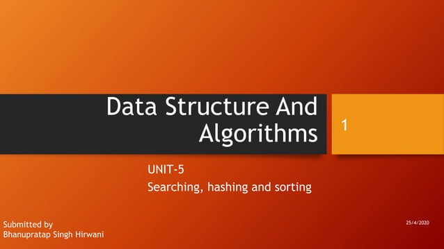 Data structure and algorithms | PPT