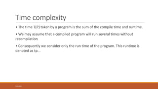 Algorithm Analysis | PPT