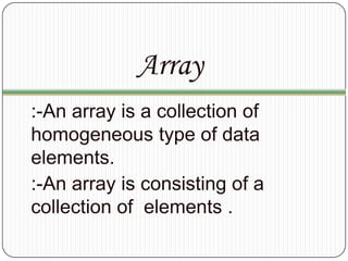 Data structure and its types | PPTX