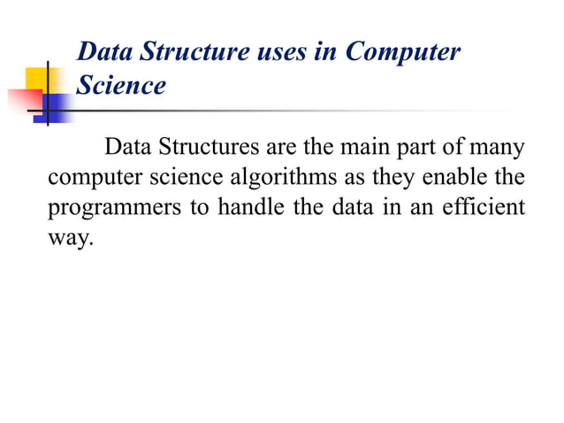 Introduction to Data Structure & algorithm | PPT