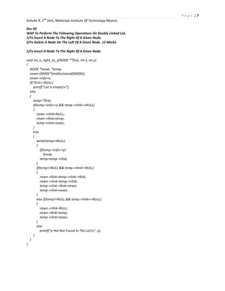 Data structure doubly linked list programs | PDF | Free Download