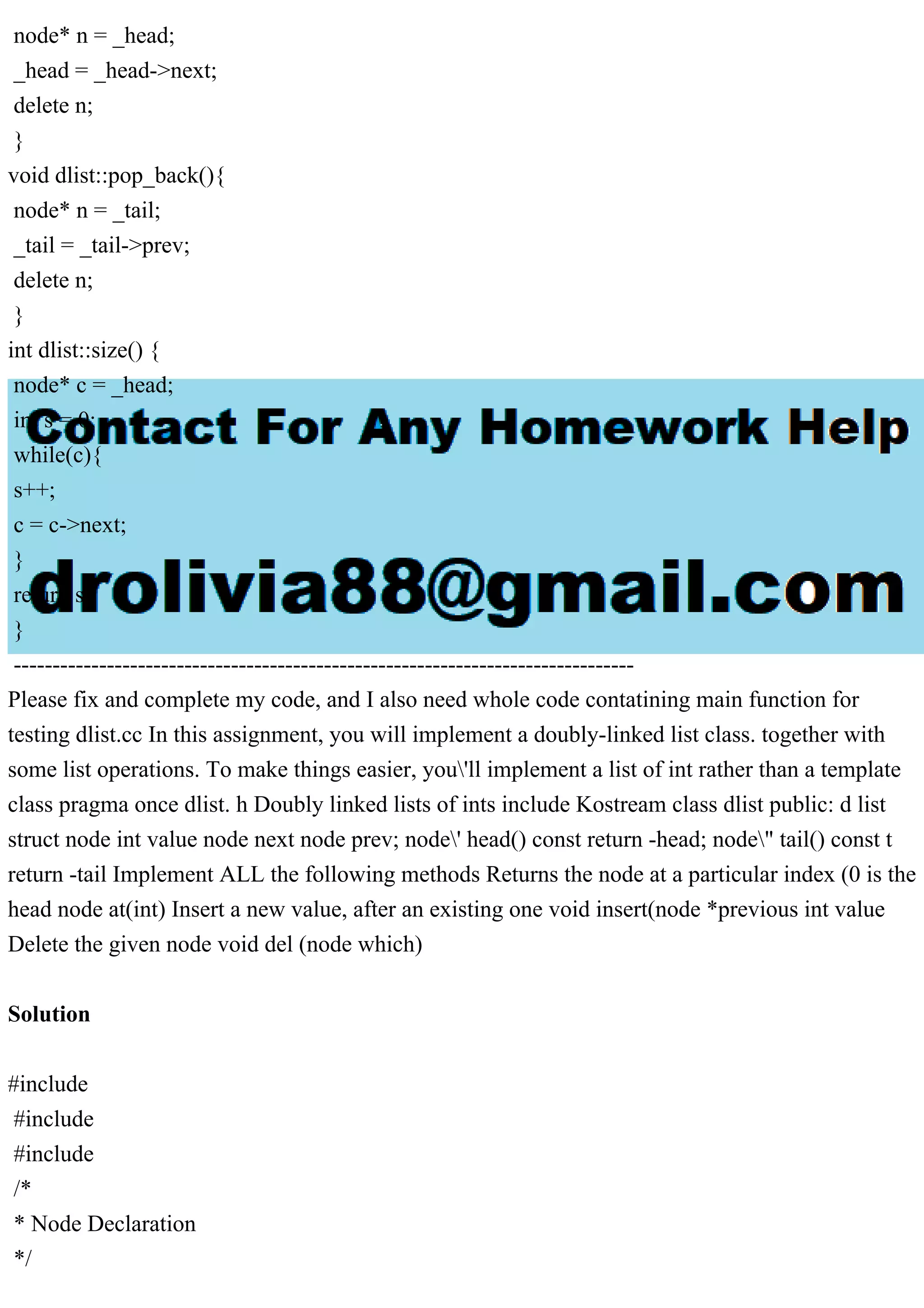 Data Structure in C++Doubly Linked Lists of ints httpstaffwww.pdf