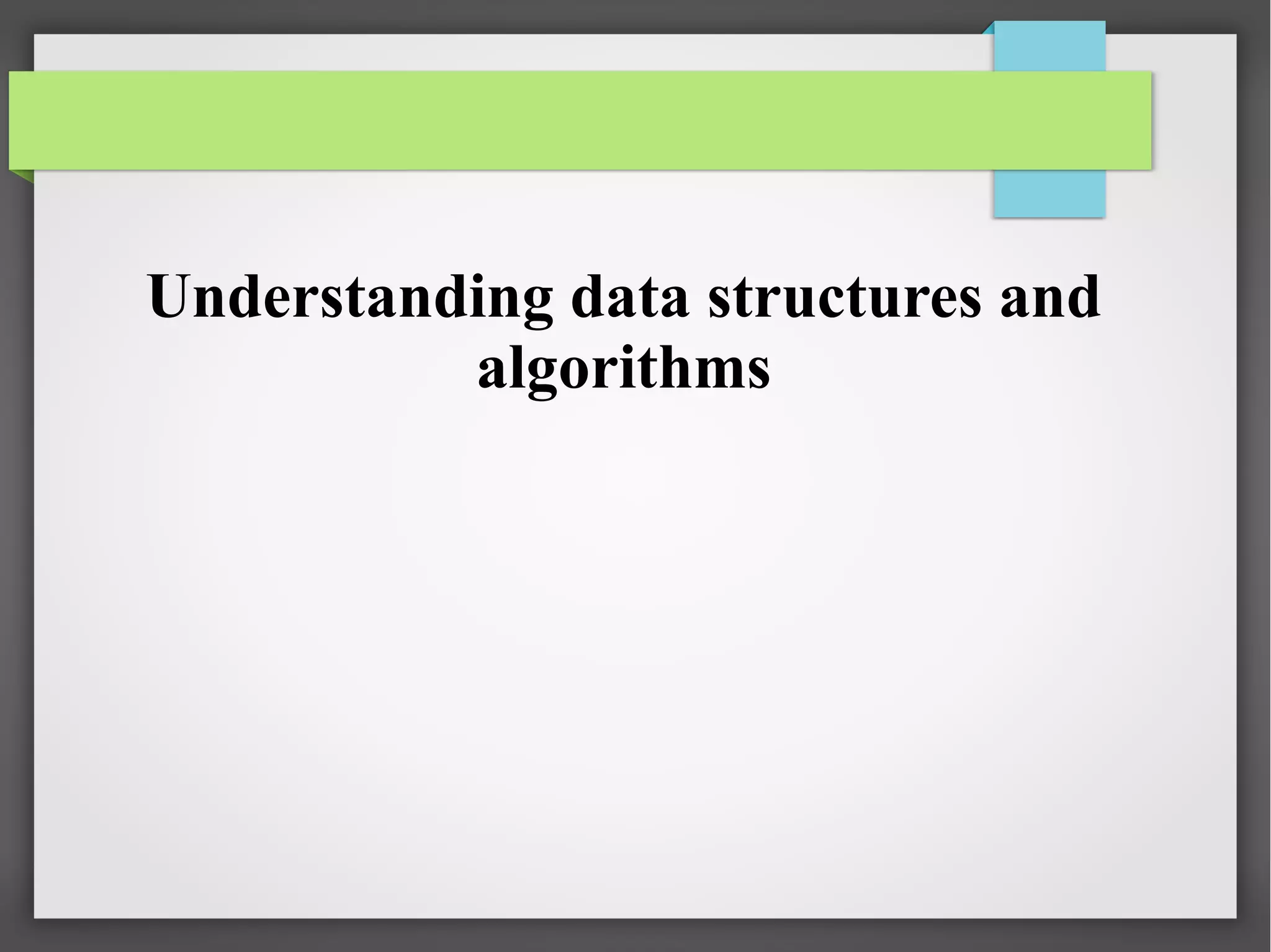 Data structures and algorithms | PPT