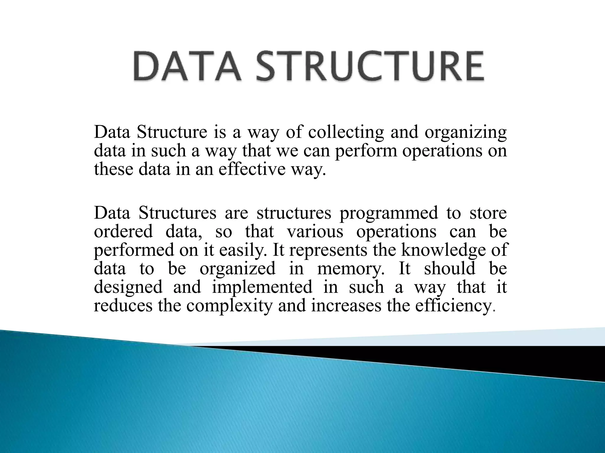 Data structure introduction | PPT