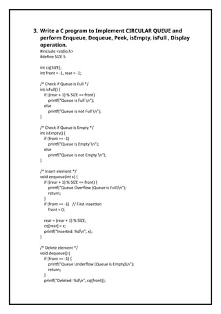 DATA STRUCTURE LAB FILE UNIT 2 lab .docx