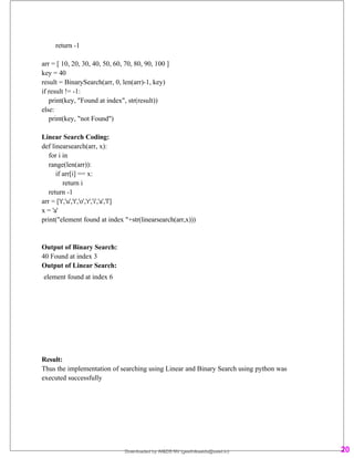Data structure lab manual EEE, b e data strucuture lab exercise | PDF