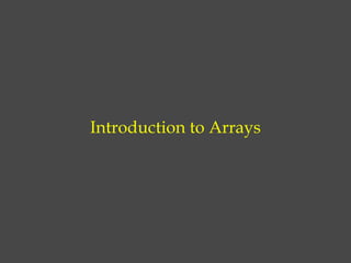 Data Structure Midterm Lesson Arrays | PPT