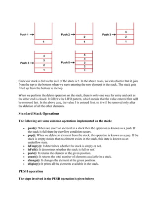data structures - lifo stack | pdf | computer... Data Structure Notes unit 1.docx