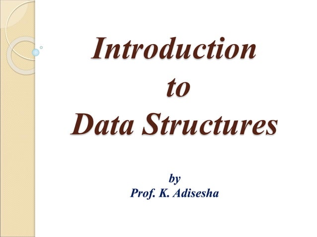 Data structure ppt | PPT