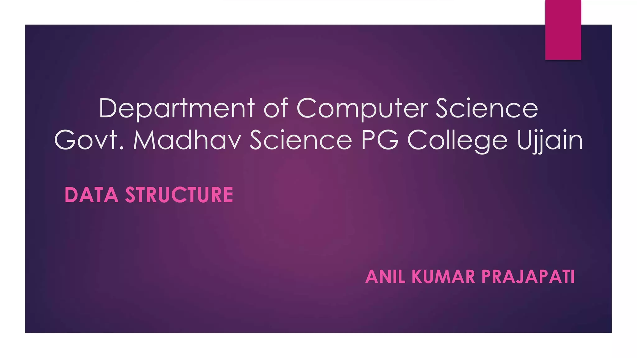 Data structure power point presentation | PPTX