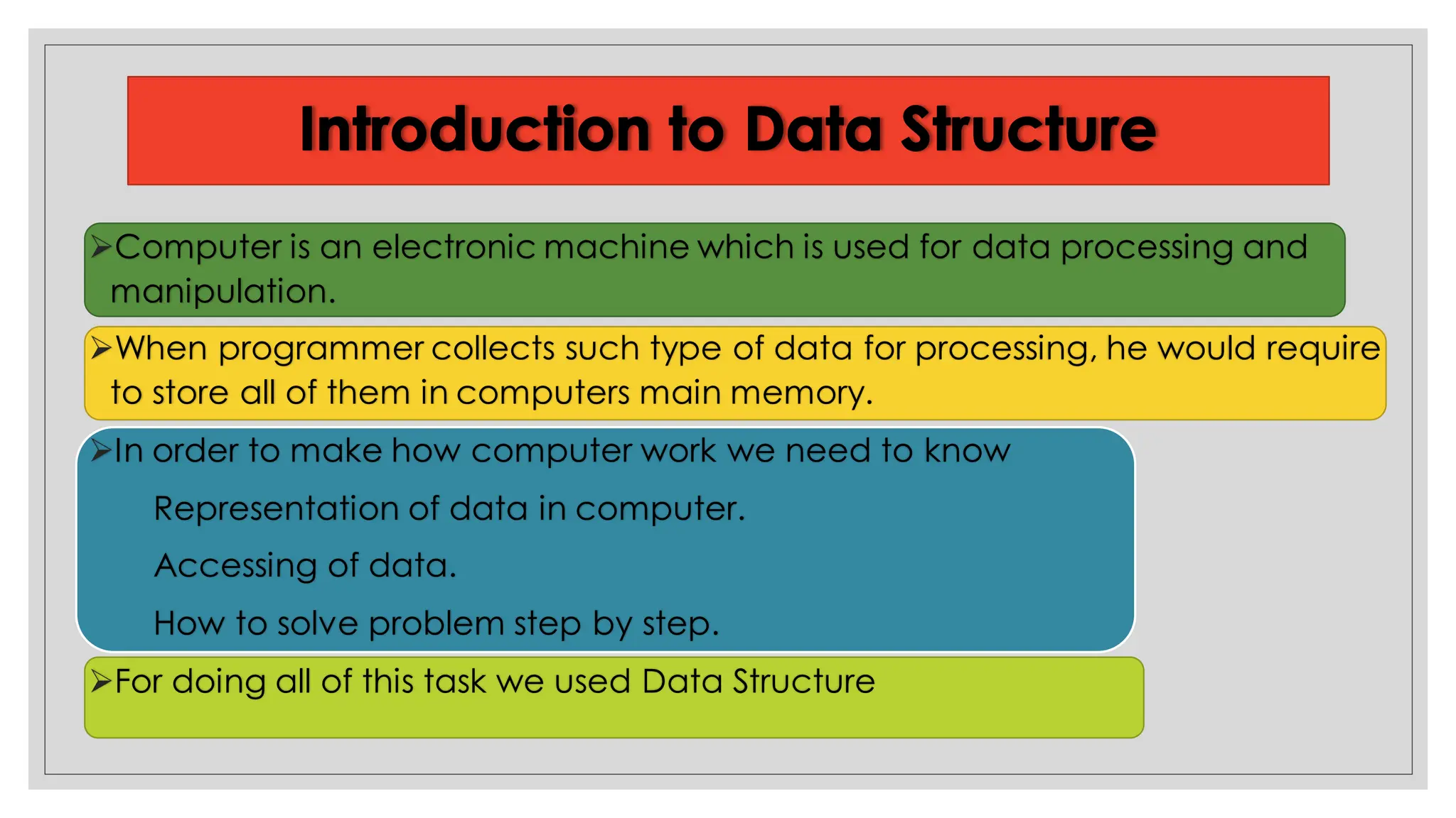 Data Structure Ppt for our engineering college industrial training. | PDF