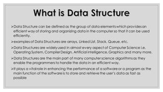 Data Structure Ppt for our engineering college industrial training ...
