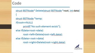 Deletion in binary search tree | PPTX